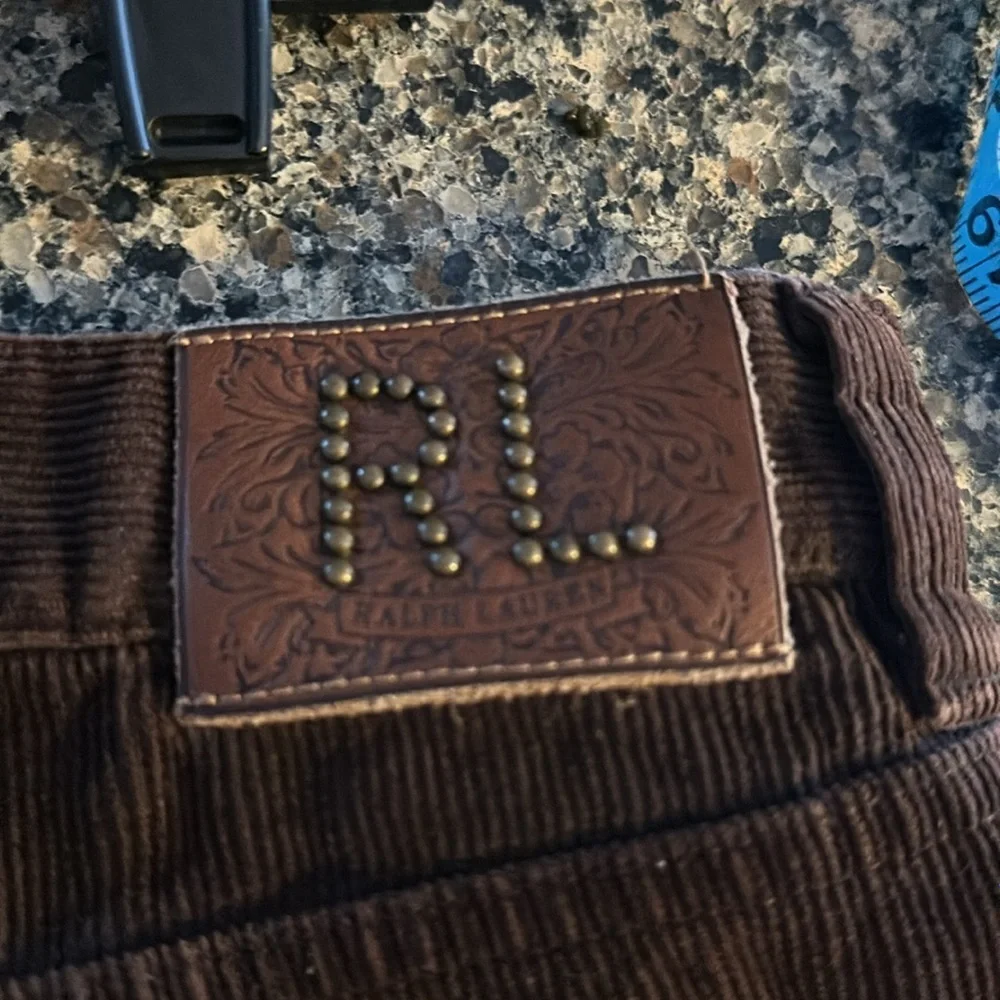 Ralph Lauren ladies brown corduroy pants Size 12 - Picture 4 of 5